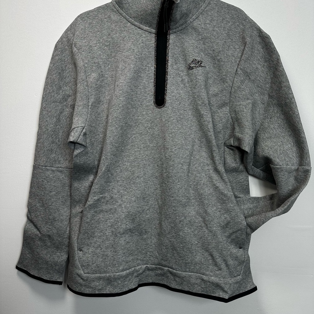 Nike Gray Sportswear Tech Fleece Top